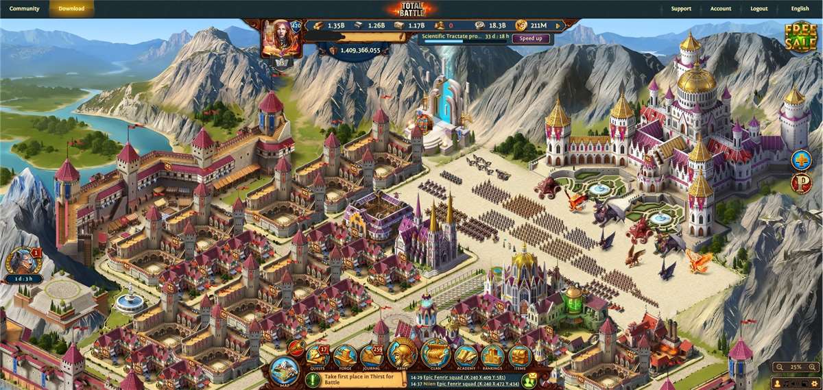 продажа аккаунта к игре Total Battle: Триумф